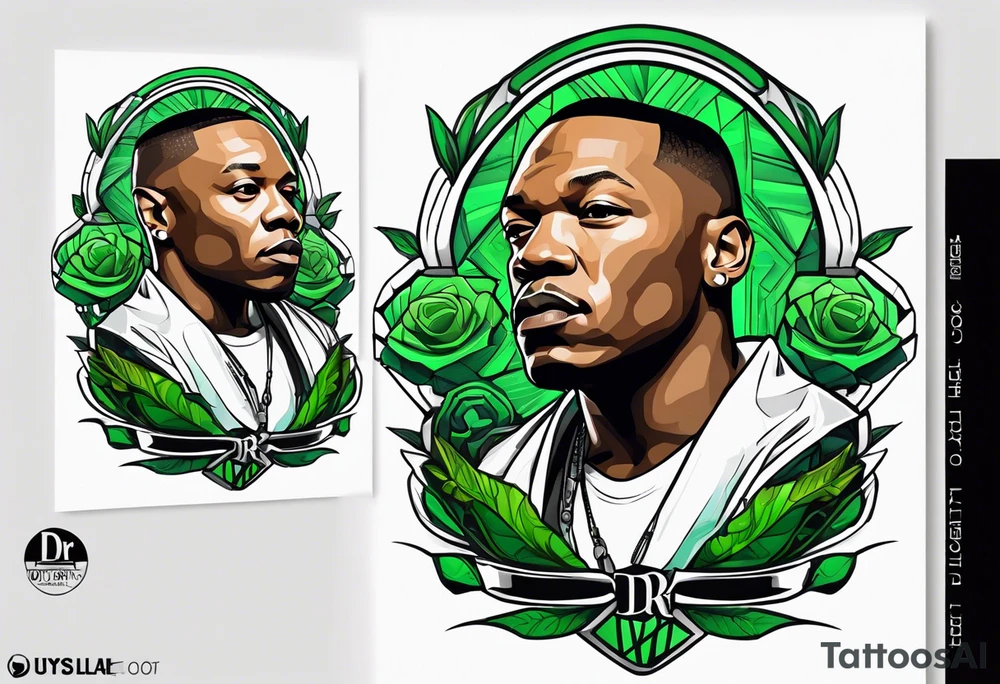 Dr dre green tattoo idea