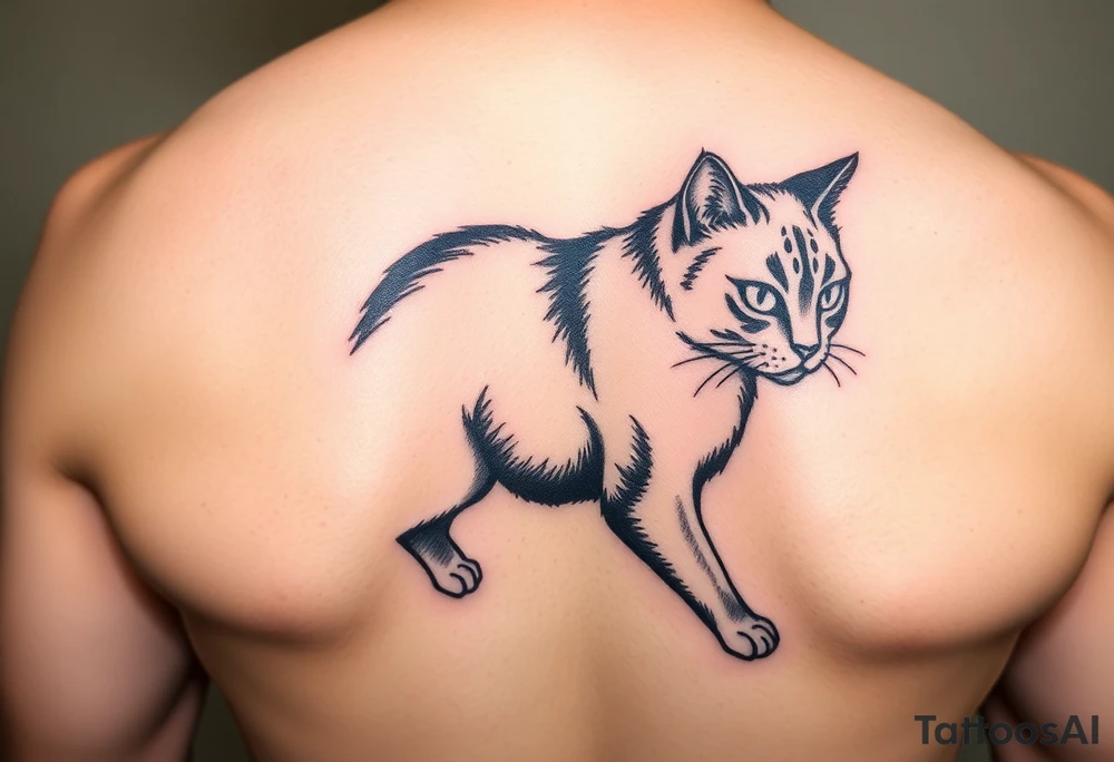 Black Cat tattoo idea