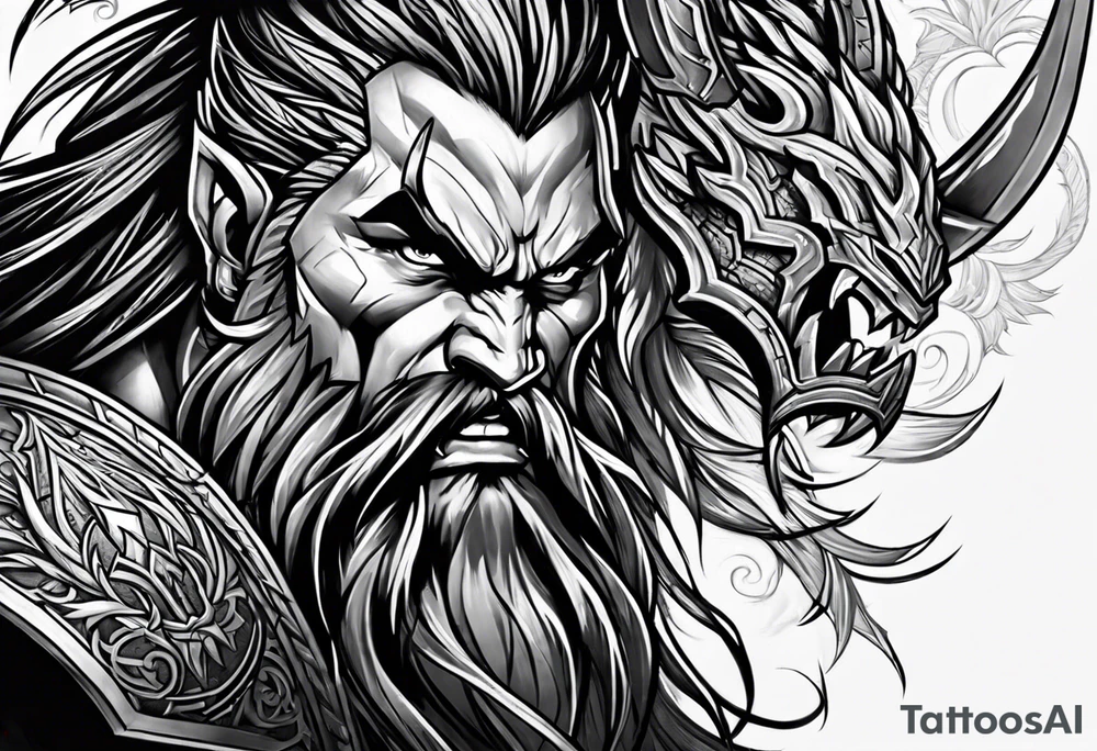 Valhalla berserker tattoo idea