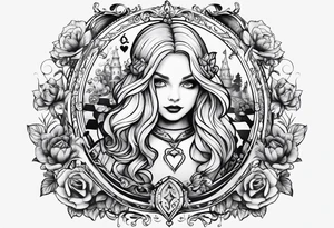 Alice in wonderland tattoo idea