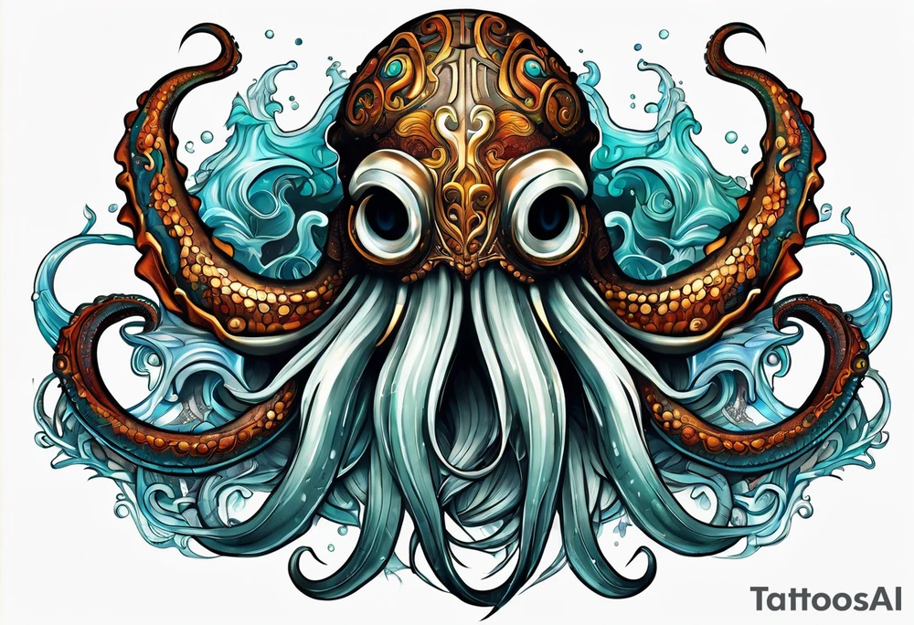 Kraken, up close, tattoo idea