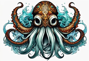 Kraken, up close, tattoo idea