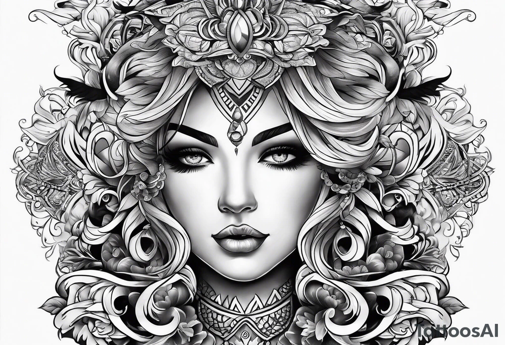 body Chest 
Vesearce pattern tattoo idea