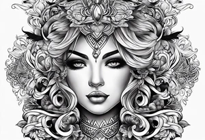 body Chest 
Vesearce pattern tattoo idea