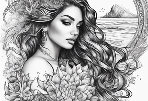 ocean tattoo idea