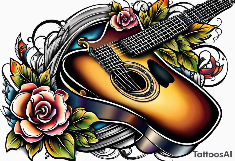guitar tattoo idea