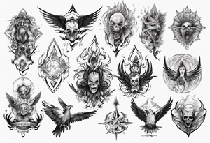 Light liberating people from fear tattoo idea