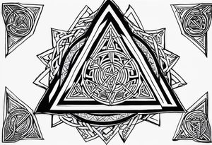 Forearm,triquetra,vegvisir,valknut tattoo idea