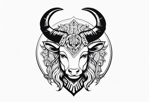 NERO with horns tattoo idea