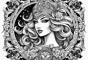 money and fire and love tattoo idea
