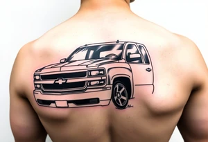Chevy Silverado 1500 lowrider tattoo idea