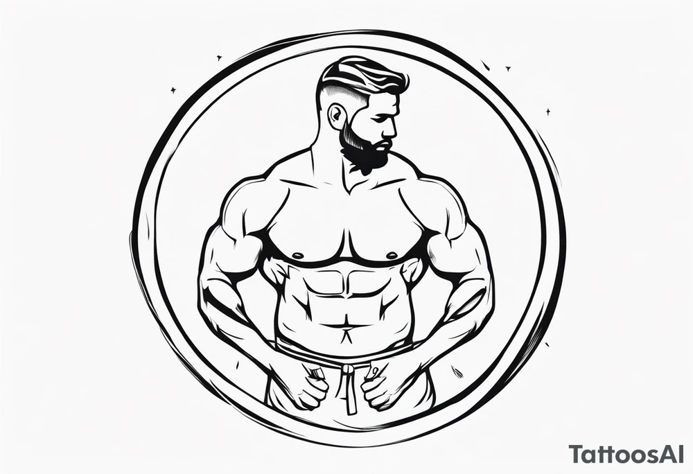 men strength tattoo idea