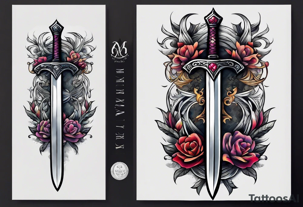A sword made of nothing tattoo idea