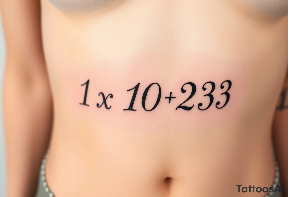 1x10^23 tattoo idea