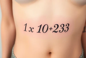 1x10^23 tattoo idea