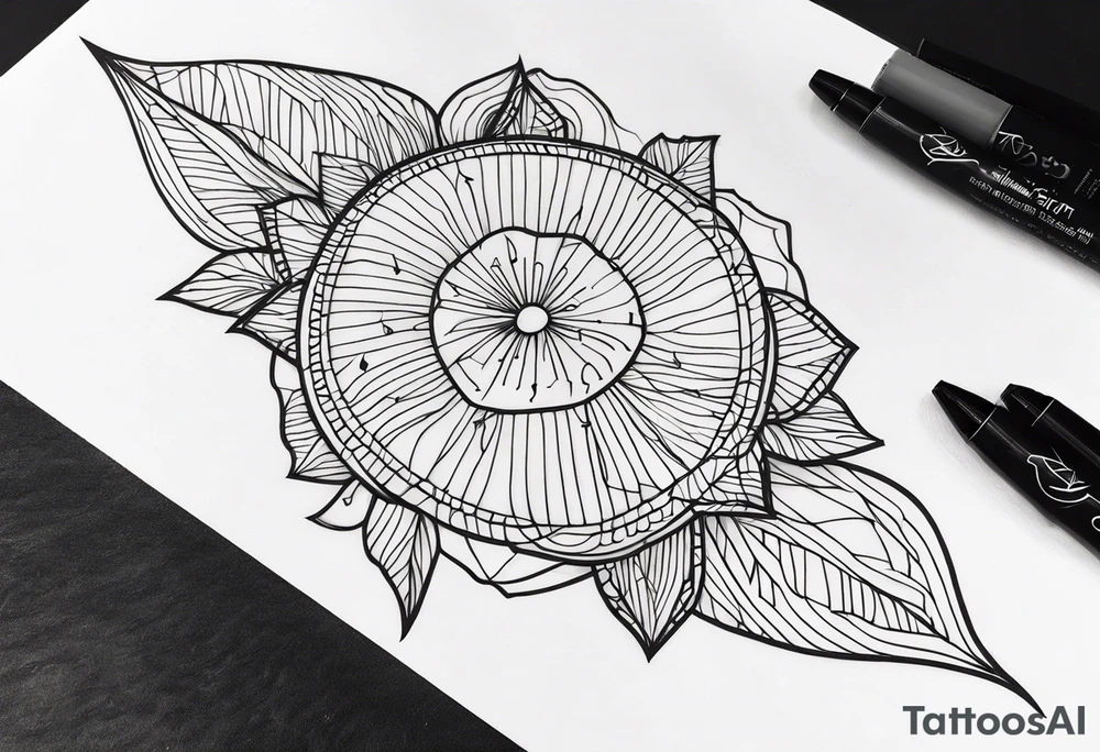 thin line tattoo idea