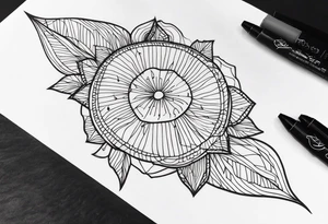 thin line tattoo idea