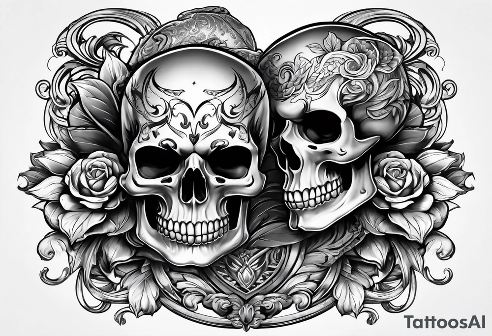 Skulls tattoo idea