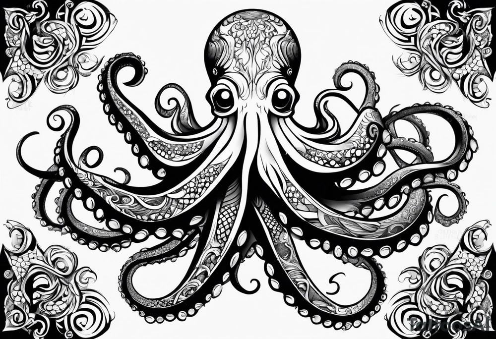 wierd octopus armband tattoo idea