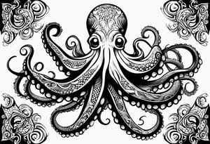 wierd octopus armband tattoo idea