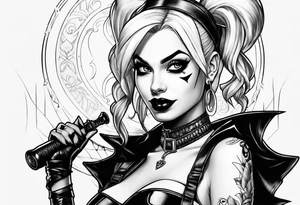 Harley quinn tattoo idea