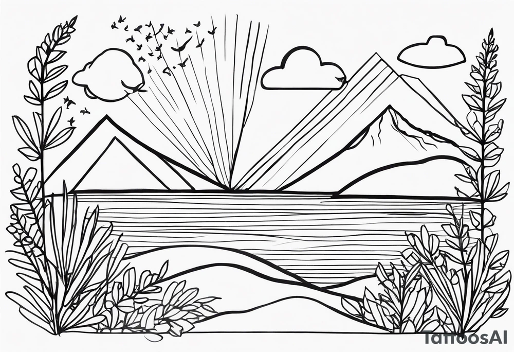 Create a tattoo inspired by the song “after the storm” by Mumford and sons. tattoo idea