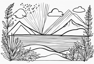Create a tattoo inspired by the song “after the storm” by Mumford and sons. tattoo idea