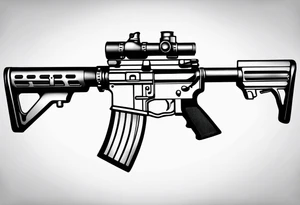 Ar 15 tattoo idea