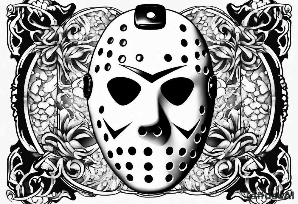 Friday the 13th Jason mask tattoo idea