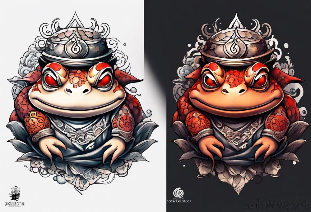 Jiraiya Naruto Gamakichi toad tattoo idea