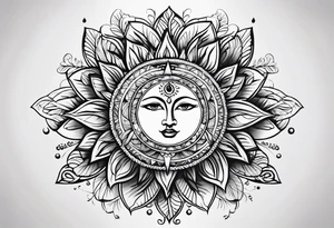 Sun tattoo idea