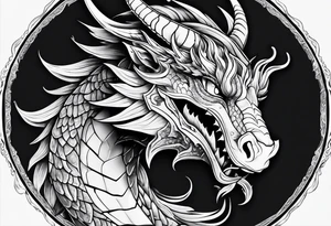 Taurus dragon whole body girly tattoo idea