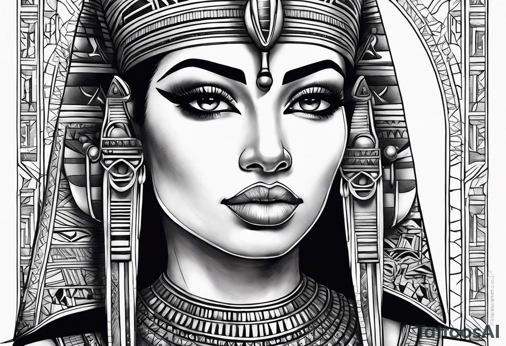 Egyptian queen tattoo idea