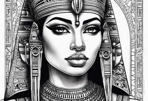 Egyptian queen tattoo idea