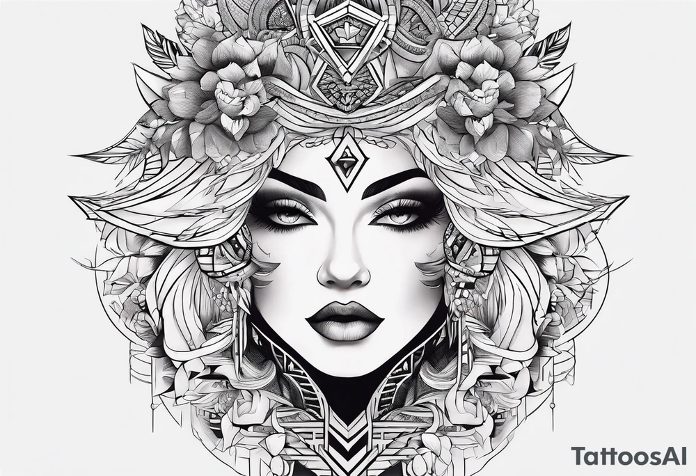 Ловец снов сова и пионы tattoo idea
