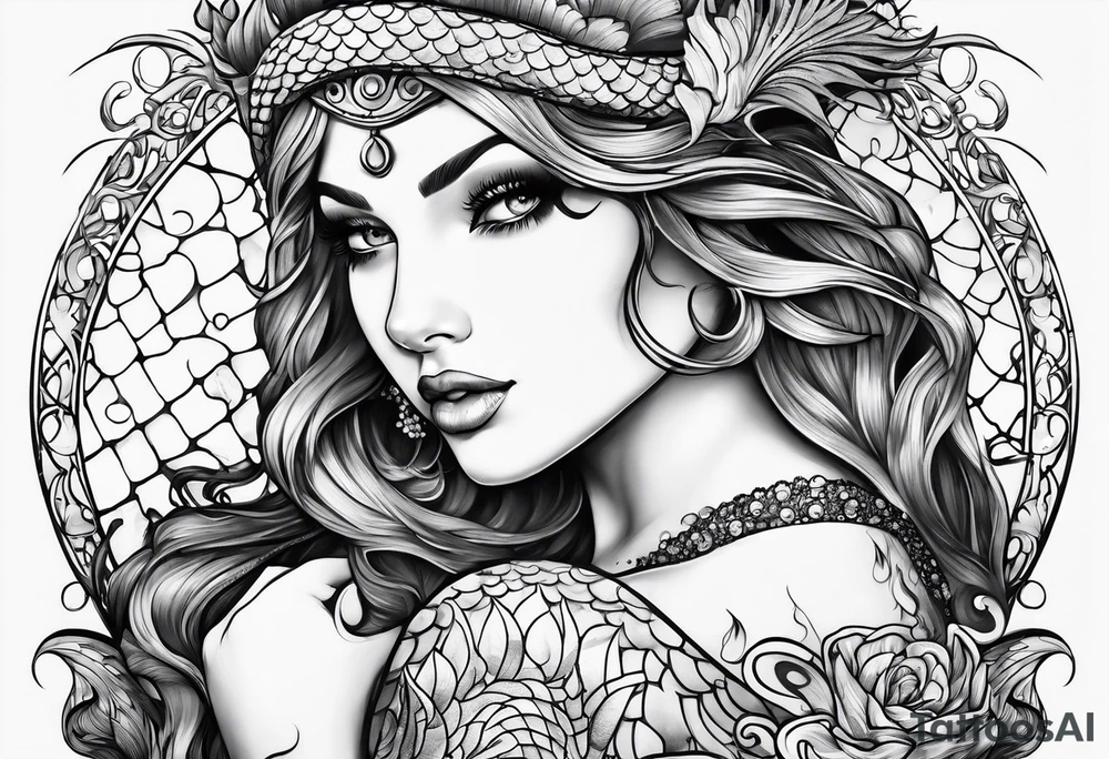 Mermaid tattoo idea