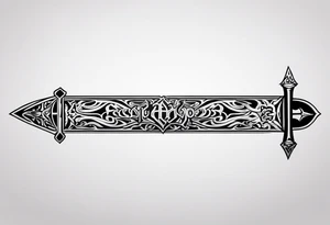 Valhalla sword tattoo idea