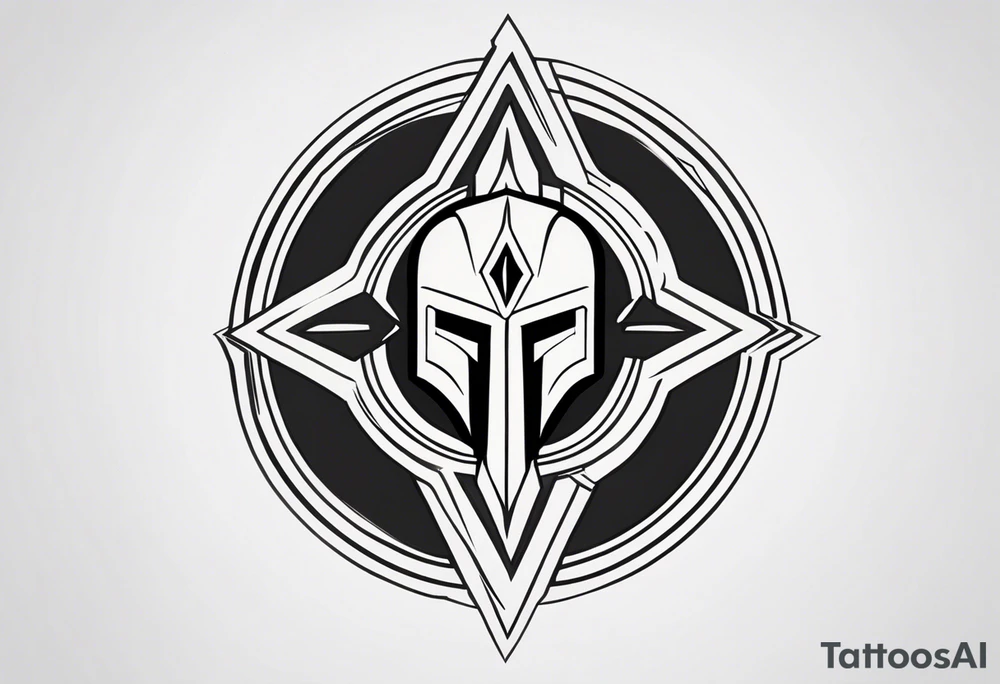 Ancient spartan symbol tattoo tattoo idea