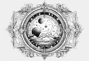 Aquarius constellation tattoo idea