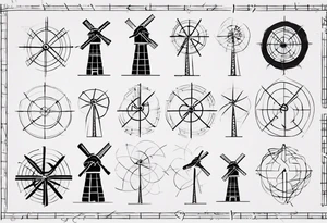 Friendship graph mathematically correct with a prime knot 6,1, dutch windmill graph tattoo idea