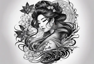 Vietnamese calligraphy writing tattoo idea