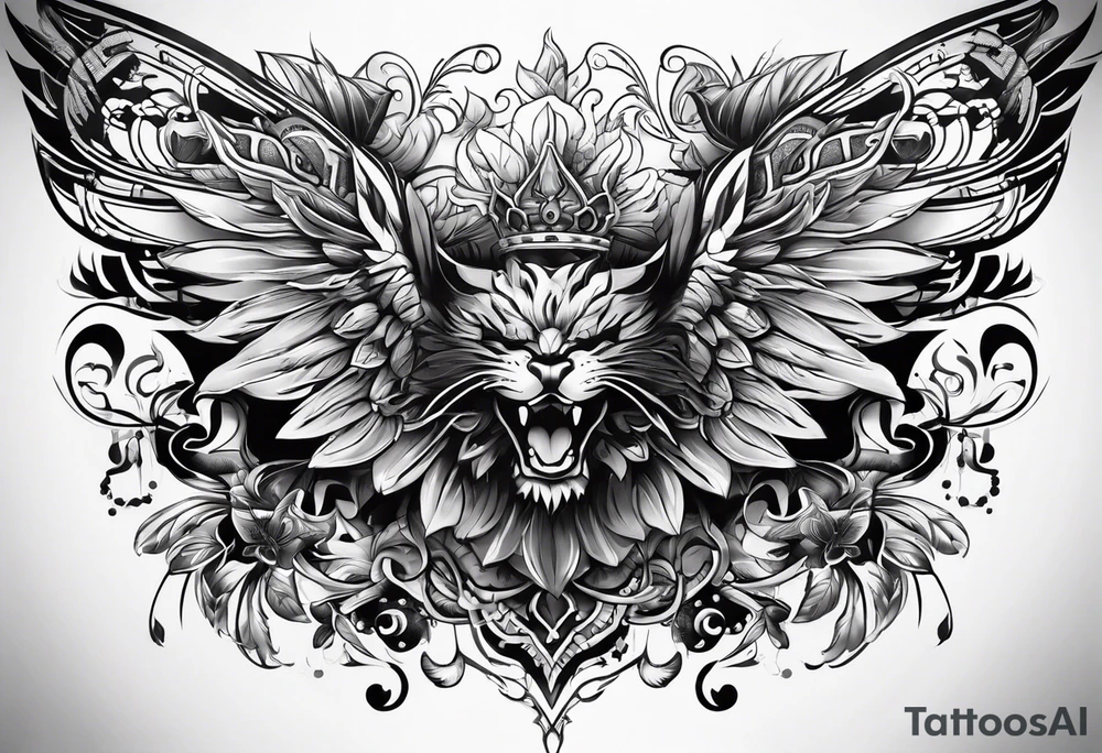 Full back tattoo covering the whole back tattoo idea