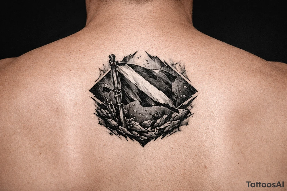 dive flag tattoo idea