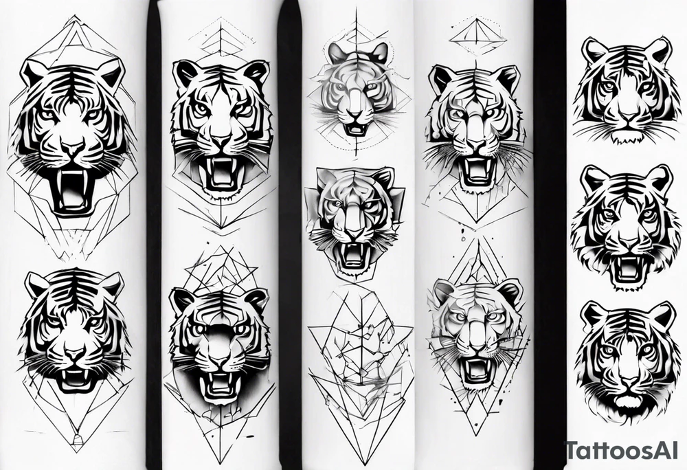 Electricity Tiger forearm tattoo tattoo idea