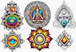 Chakras tattoo idea