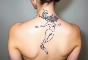 Freediving Woman tattoo idea