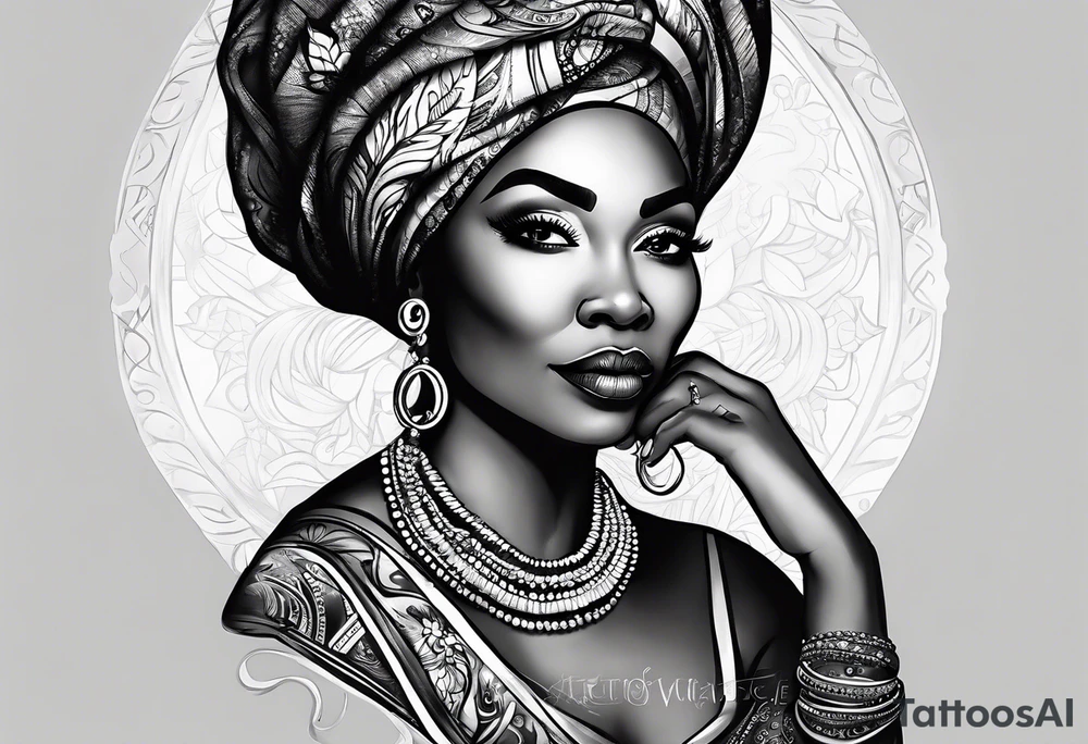 older black woman, there’s a time to speak and a time to be quiet tattoo idea