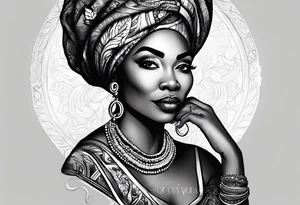 older black woman, there’s a time to speak and a time to be quiet tattoo idea