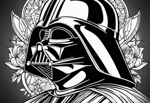 Crushed darth Vader tattoo idea