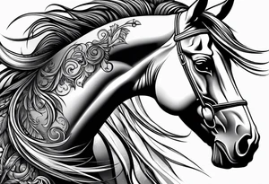 horse tattoo idea
